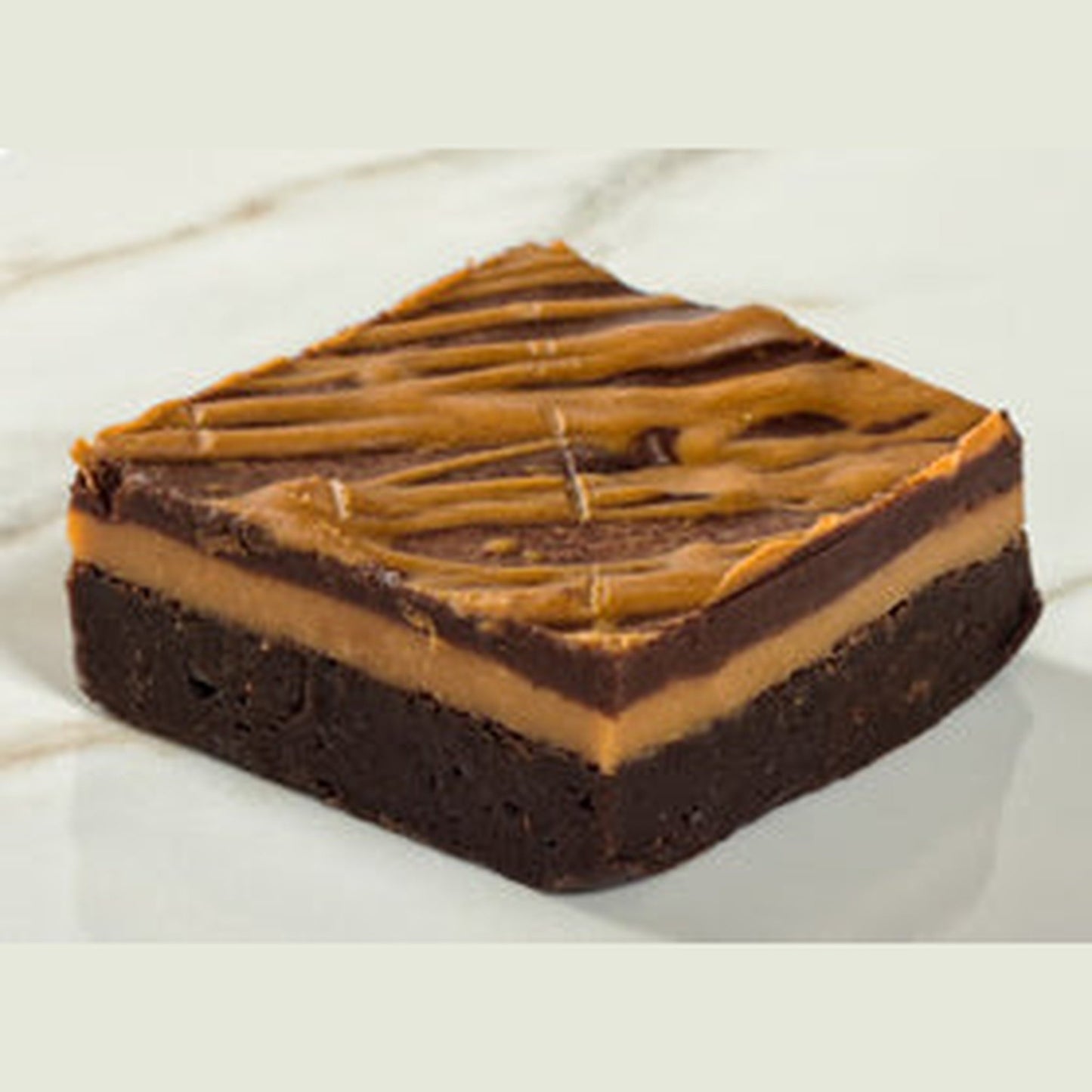 Triple Layered Salted Caramel Brownie